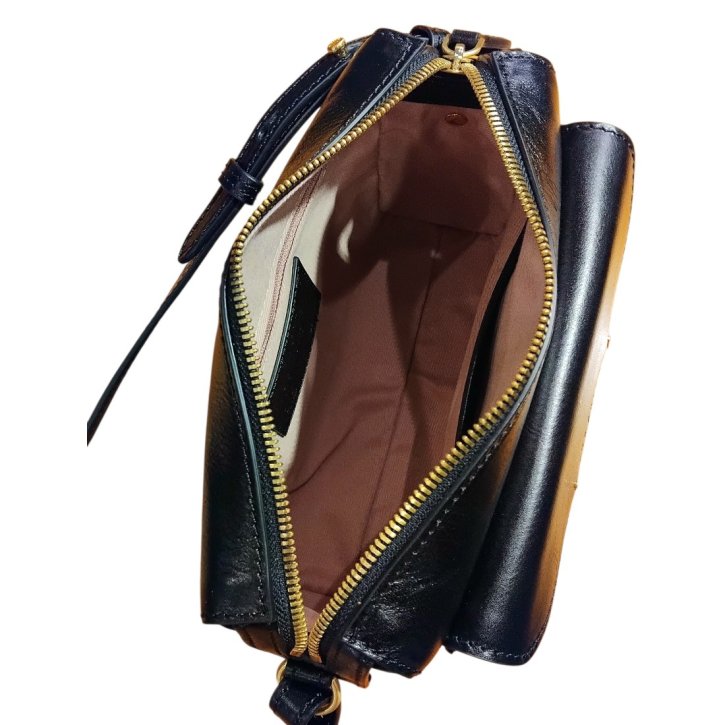 the bridge Damentasche Rindleder schwarz